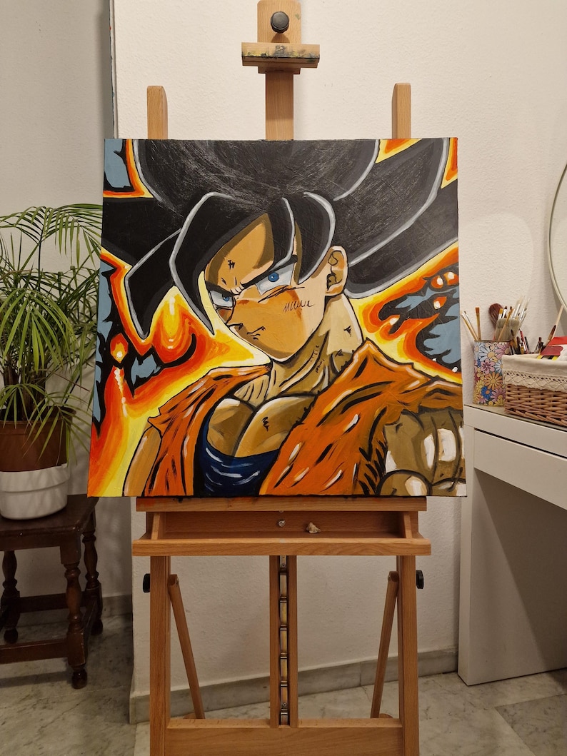Original Painting Inspired by Goku, Dragon Ball. Anime Series. Fan Art ...