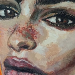 Emily Ratajkowski Portrait Famous Acrylic Painting Canvas Picture Home