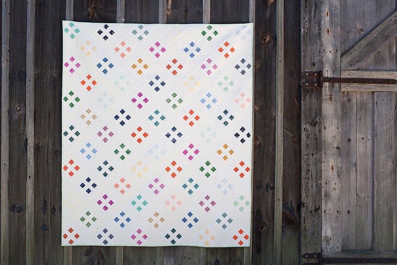 Modern Quilt Pattern Four Square PDF image 3