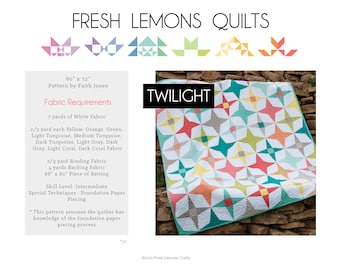 Moderne Quilt Anleitung - Twilight - PDF