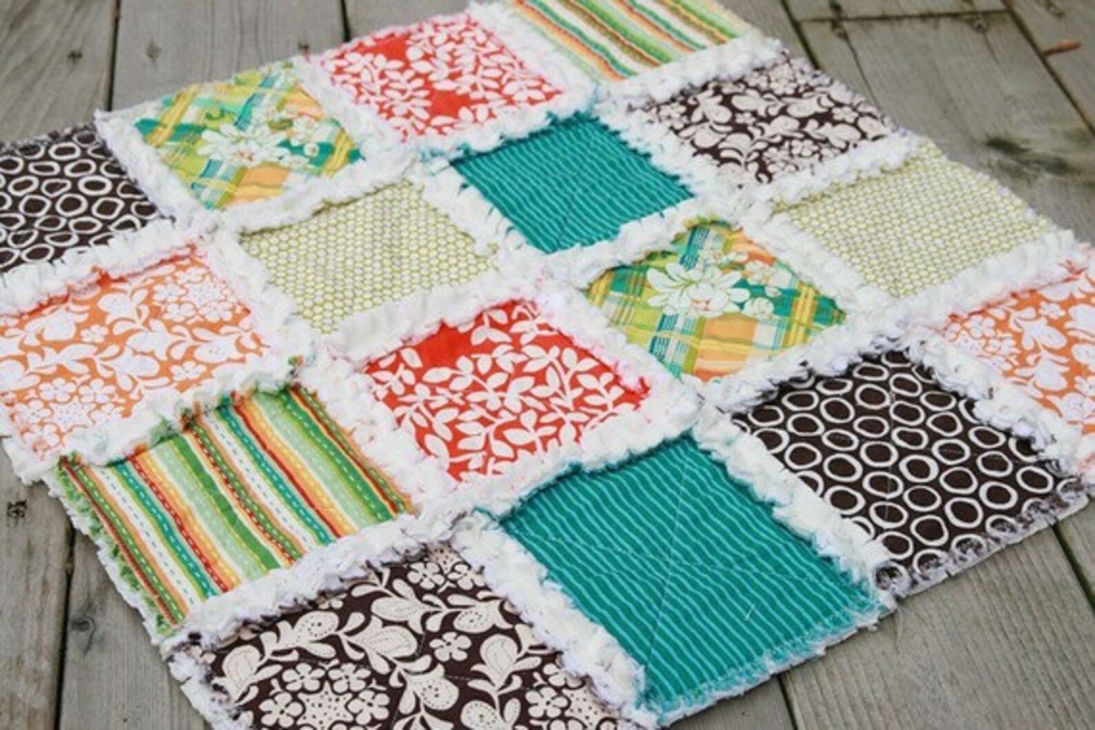 Sewing Pattern Rag Quilt Instructions Etsy