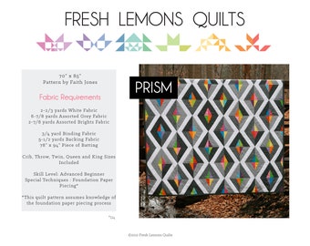 Modern Quilt Pattern - Prism - PDF