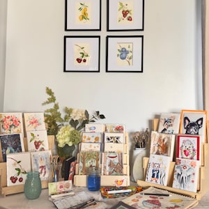 Hand-painted Watercolor Blank 5x7 Note Card Prints/with envelope.