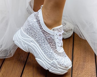 Bridal Hidden inside Heels personalized Bridal shoes Sequin Design padded sole comfortable bridal shoes Tulle sequin embroidery
