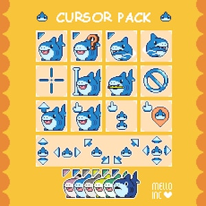 Animated Cursor | Sharks | 6 VARIATIONS