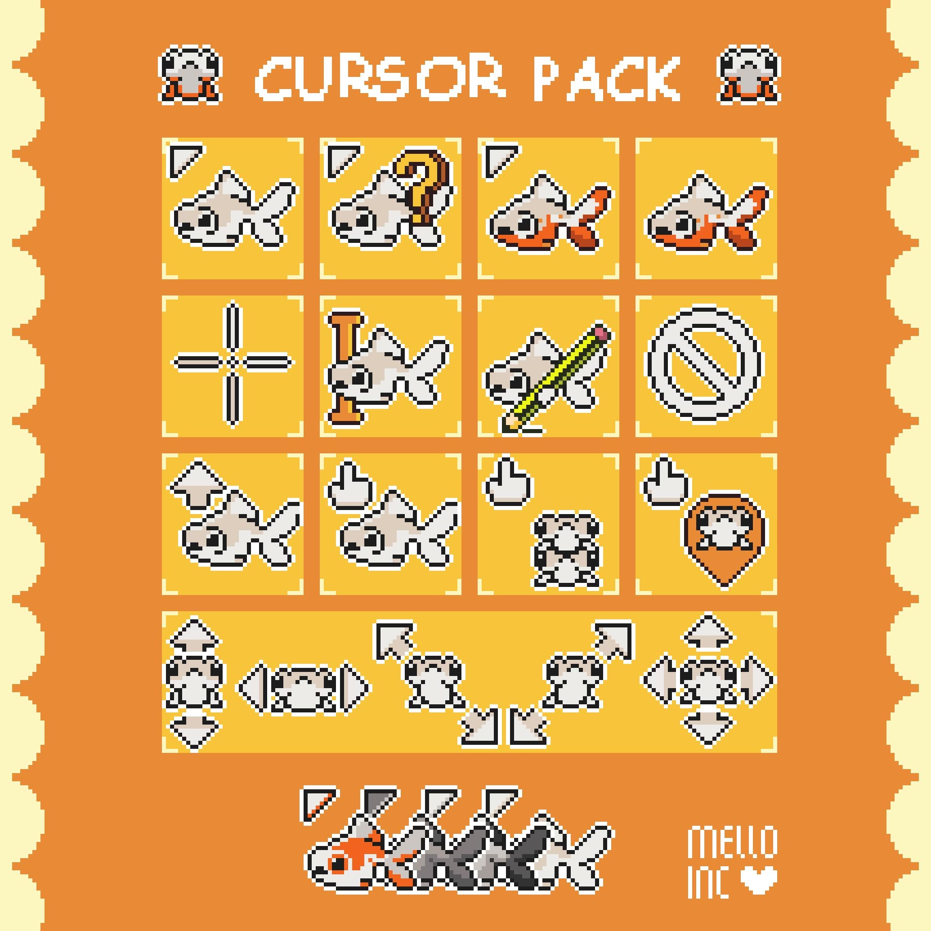 Animated Cursor | Goldfish | 4 VARIATIONS - Etsy