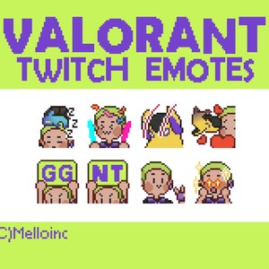 Valorant Gekko Pixel Emotes - Twitch Emotes / Discord Emotes / Twitch Badges / Gekko Emotes / Static Emotes / Pixel Emotes