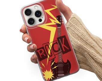 Rock and Roll Phone Case Retro Band Cover for iPhone 15 Pro Max