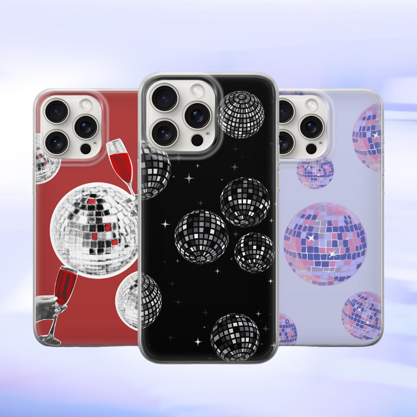 70's Disco Ball Phone Case Retro Party Cover for iPhone 15 Pro, 14 Plus ...