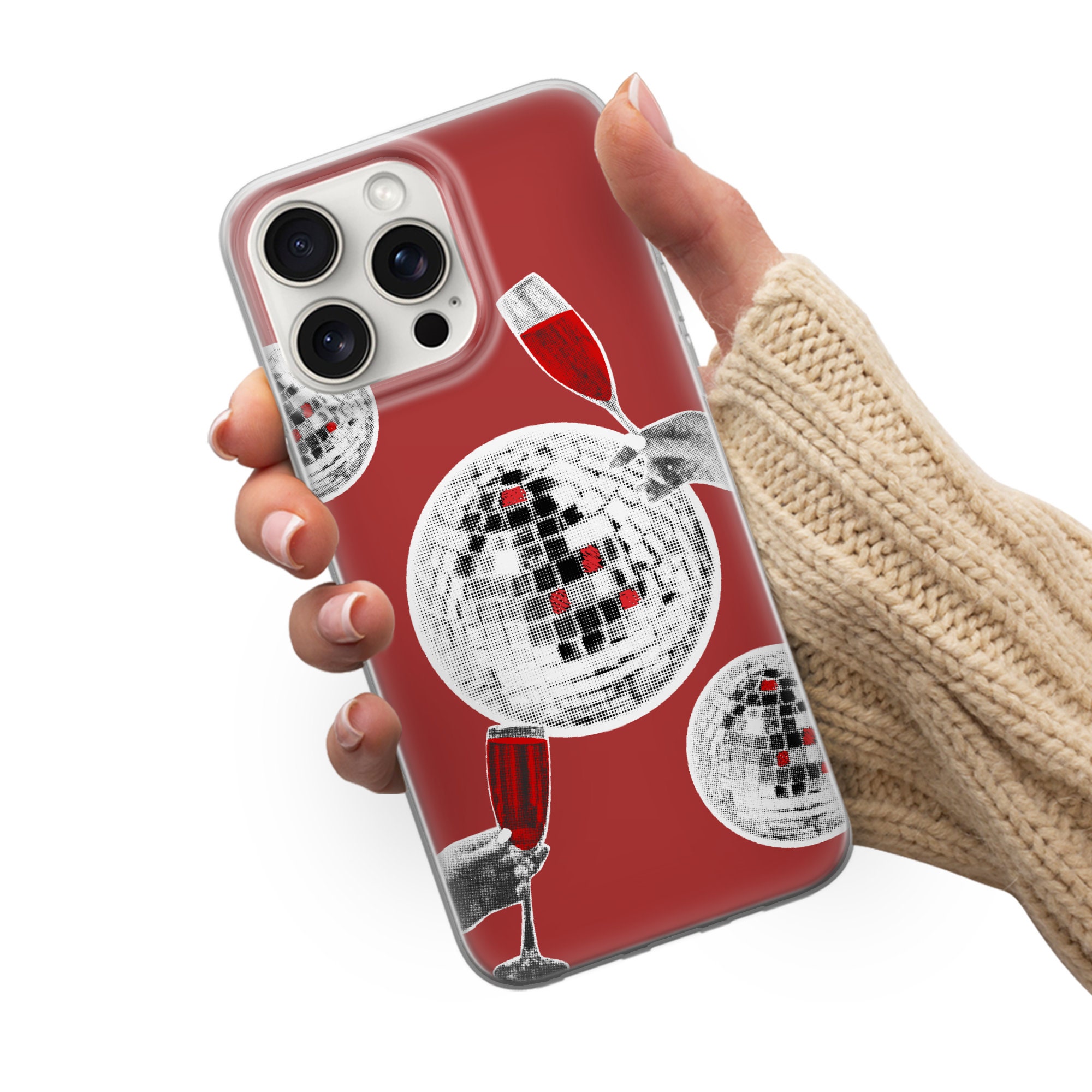 70's Disco Ball Phone Case Retro Party Cover for iPhone 15 Pro, 14 Plus ...