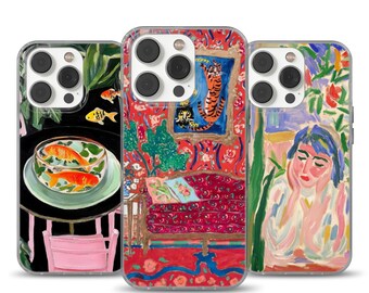 Matisse Handyhülle | Impressionismus Kunst Cover für iPhone 16, 15, 14, 13, 12, XS, 11 & Samsung S24, , S22, A53, Pixel 9, 6 Ein Geschenk für Kunstliebhaber