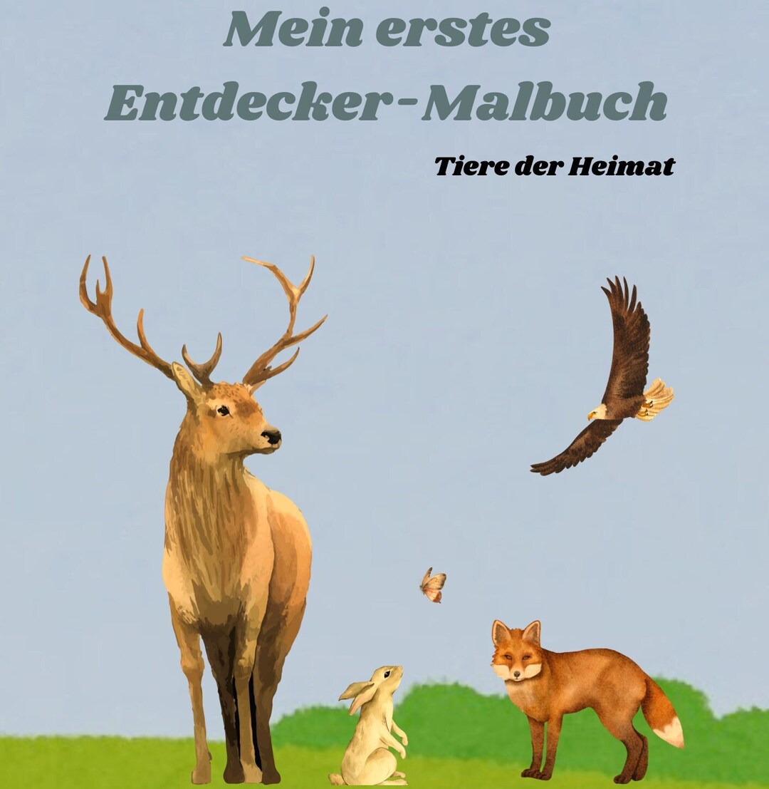 My First Explorer - Coloring Book Animals of the Homeland - Etsy