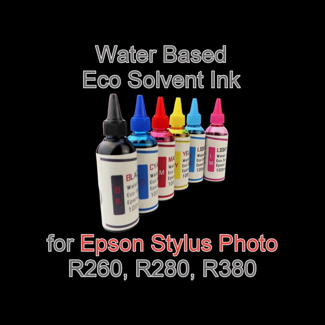 Water Based Eco Solvent Ink 100ml Bottles for Epson Stylus Photo R260