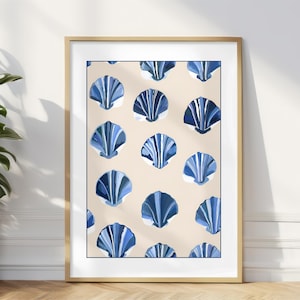 Seashell Wall Art, Coastal Wall Decor, Beach House Wall Art, Seashell Print, Coastal Art Print, Beachy Decor, Seashell Poster, Shell Print