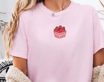 Strawberry Comfort Colors T-Shirt, Farmers Market Tee