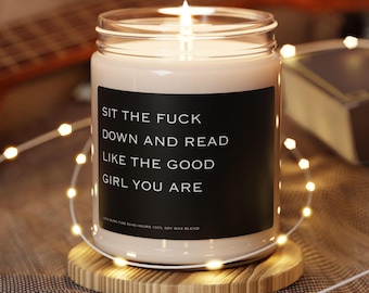 Smut Reader Candle, Bookish Gift, Dark Romance