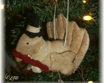 Primitive Turkey Ornament