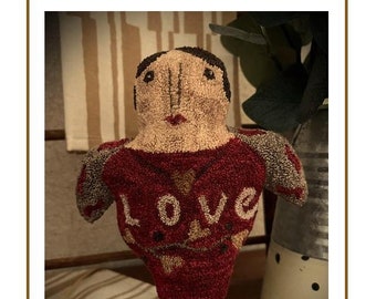 Love Valentine Angel Punch Needle