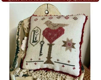 Key To My Heart Cross Stitch Pattern Paper Pattern