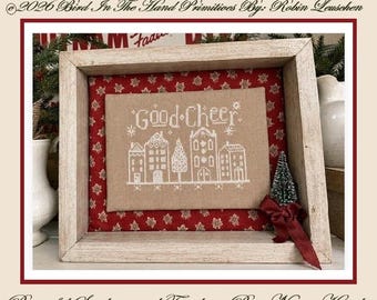 Good Cheer Gingerbread Houses Cross Stitch Pattern