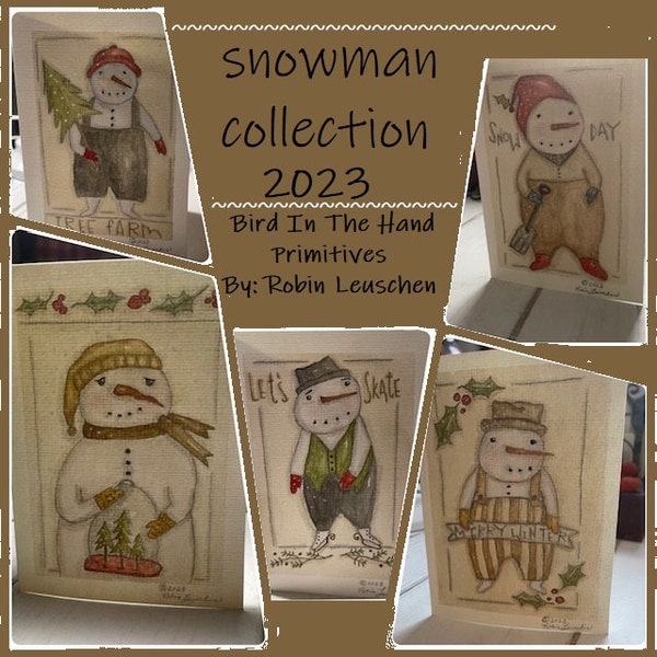 Snowman Collection Doodle Booklet