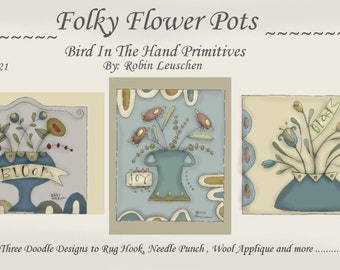 Folky Flower Pots