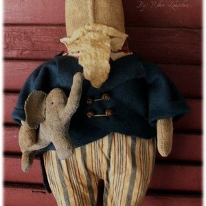 Primitive Uncle Sam and Elephant
