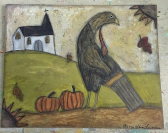 Fall Turkey and Church