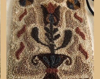 Fraktur Tulip Punch Needle Pattern
