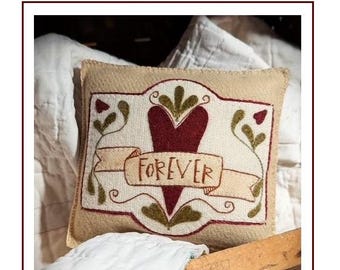 Forever Valentine Wool Applique Pattern