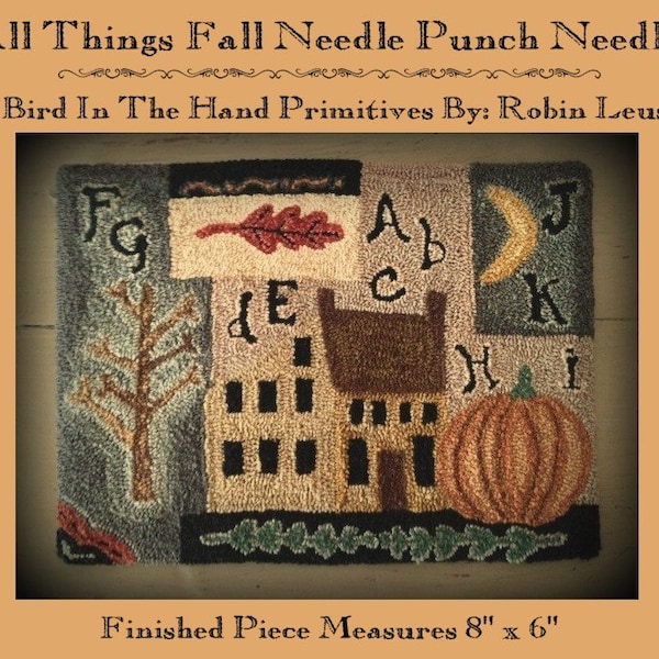 Modello Punch Needle All Things Fall