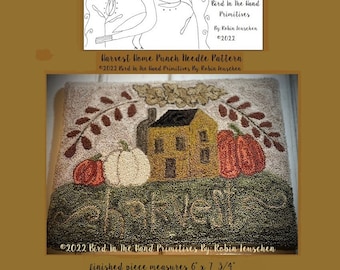 Harvest Home Punch Needle Pattern