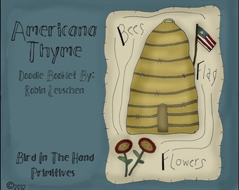 Americana Thyme Doodle Booklet