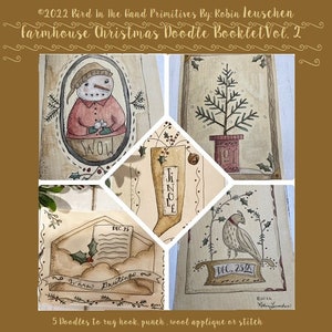 Volume Two Farmhouse Christmas Doodle Booklet