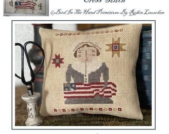 Betsy Ross Cross Stitch Paper Pattern