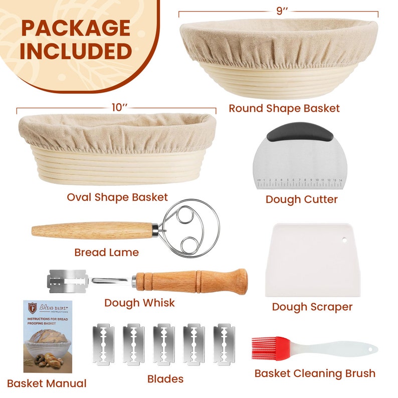 Trendiphy Banneton Sourdough Bread Proofing Basket - Thumbnail 4