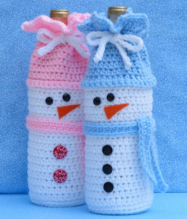 crochet wine bottle carrier pattern