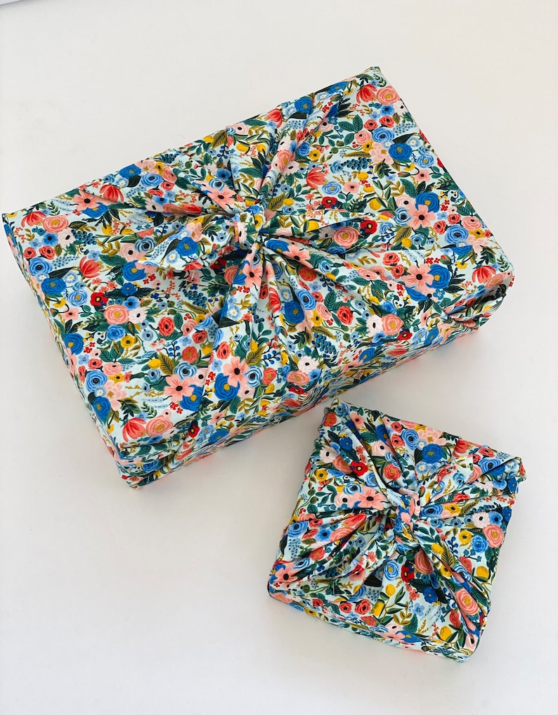 Furoshiki / Eco Friendly Gift Wrap / Wrapping Cloth / Rifle Paper Co Wrap / Reusable Gift Wrap / Unique Wrapping Ideas image 1