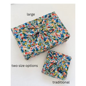 Furoshiki / Eco Friendly Gift Wrap / Wrapping Cloth / Rifle Paper Co Wrap / Reusable Gift Wrap / Unique Wrapping Ideas image 2