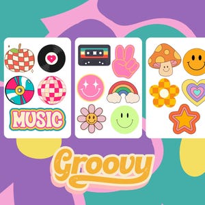 Mönster för Retro Groovy Punch Needle-underlägg (utskrivbar PDF)