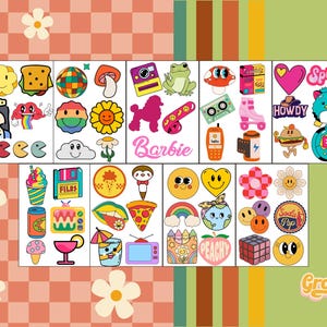 Retro Punch Needle Pattern: 42 Groovy & Funky Former (8,5 cm Mall)