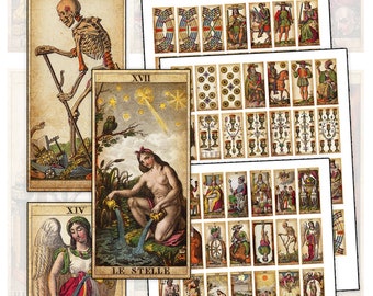 【絶版希少品】tell me tarot Beautiful Tell Me Tarot Deck By Arik Eyal - 78 Illustrated