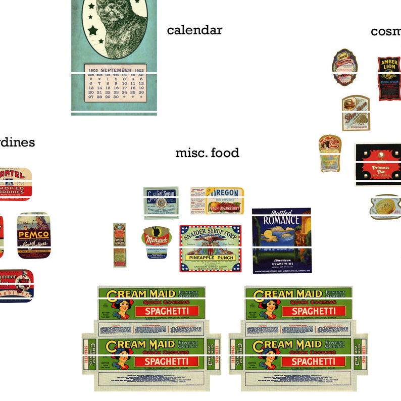 Miniature Dollhouse Antique Grocery Store Food and Cosmetics Etsy