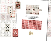 Printable Miniature Dollhouse Playing Cards With Box Digital - Etsy