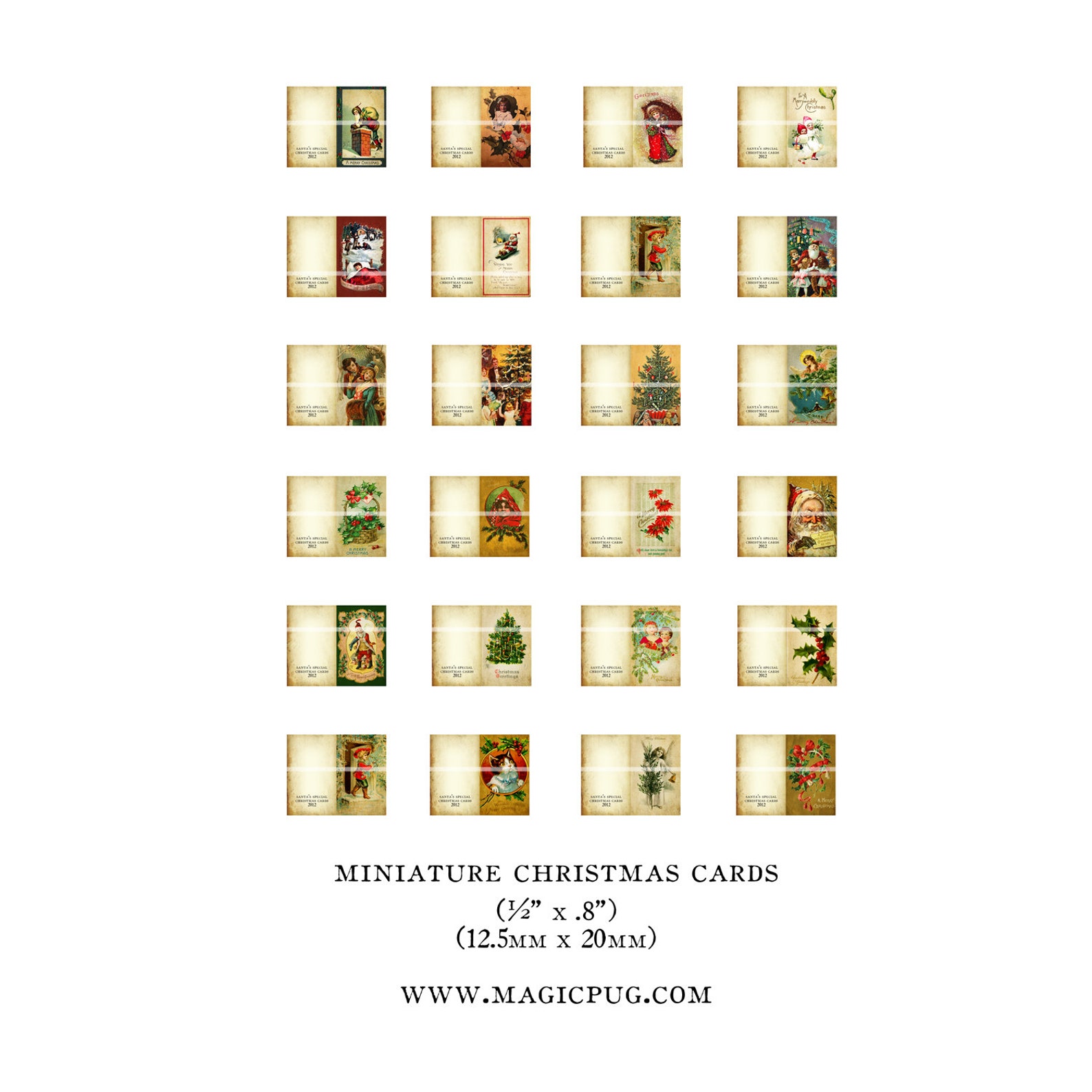 Miniature Dollhouse Christmas Cards 1 12 Scale Happy Holidays Etsy Miniature Dollhouse Christmas Cards 1 12 Scale Happy Holidays Etsy