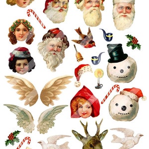 Christmas Chenille Ornaments Ornies Digital Collage Sheet With Tutorial ...
