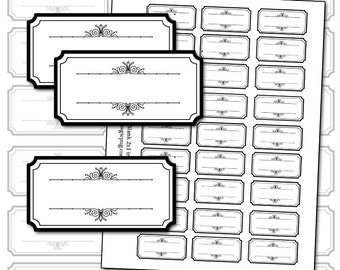 blank spice labels