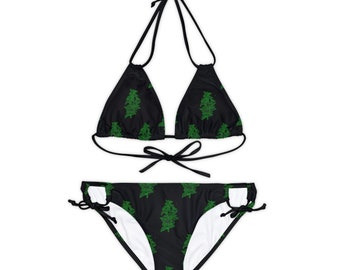 Pflanzen-Träger-Bikini-Set