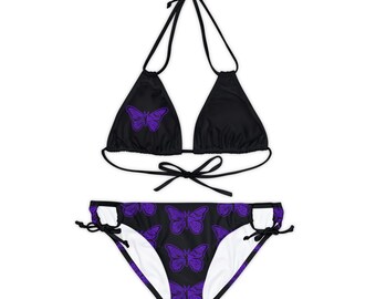 Ensemble bikini papillon à lanières