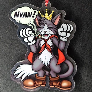 CAIT SITH アクリルキーホルダー Final Fantasy 7 CAIT SITH FF7 Rubber Keychain Bandai